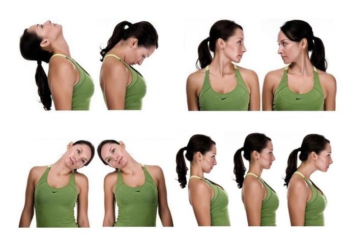 Exercises for cervical vertebrae to strengthen muscles and improve blood circulation